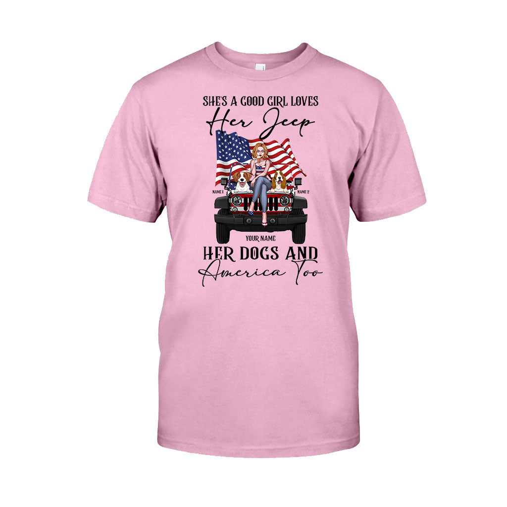 Personalized Independence Day T-Shirt & Hoodie with Names for Jeep Lovers T-shirt & Hoodie GradoCreations