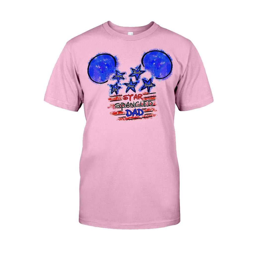 Personalized Star Spangled Dad T-Shirt & Hoodie Gift for Father's Day T-shirt & Hoodie GradoCreations