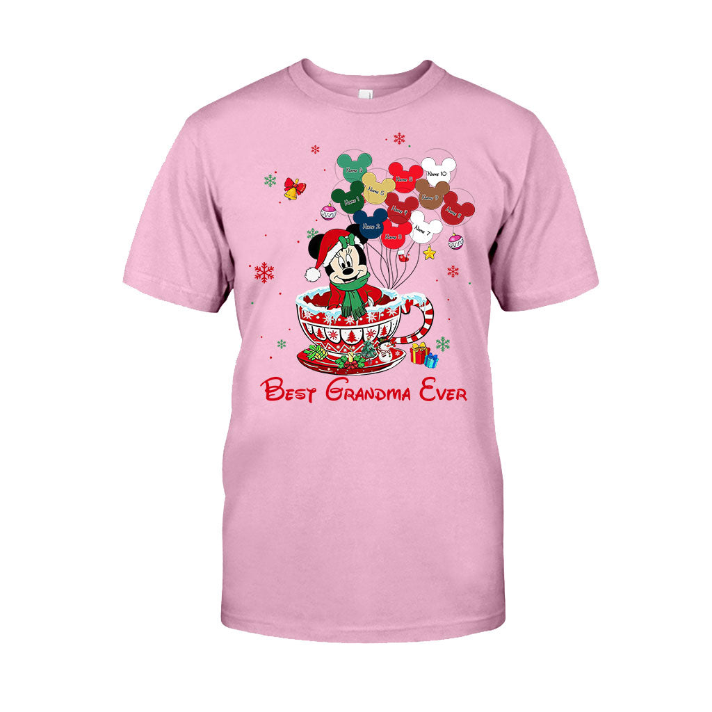 Personalized Christmas T-shirt & Hoodie for Grandma - Best Grandma Ever Gift T-shirt & Hoodie GradoCreations
