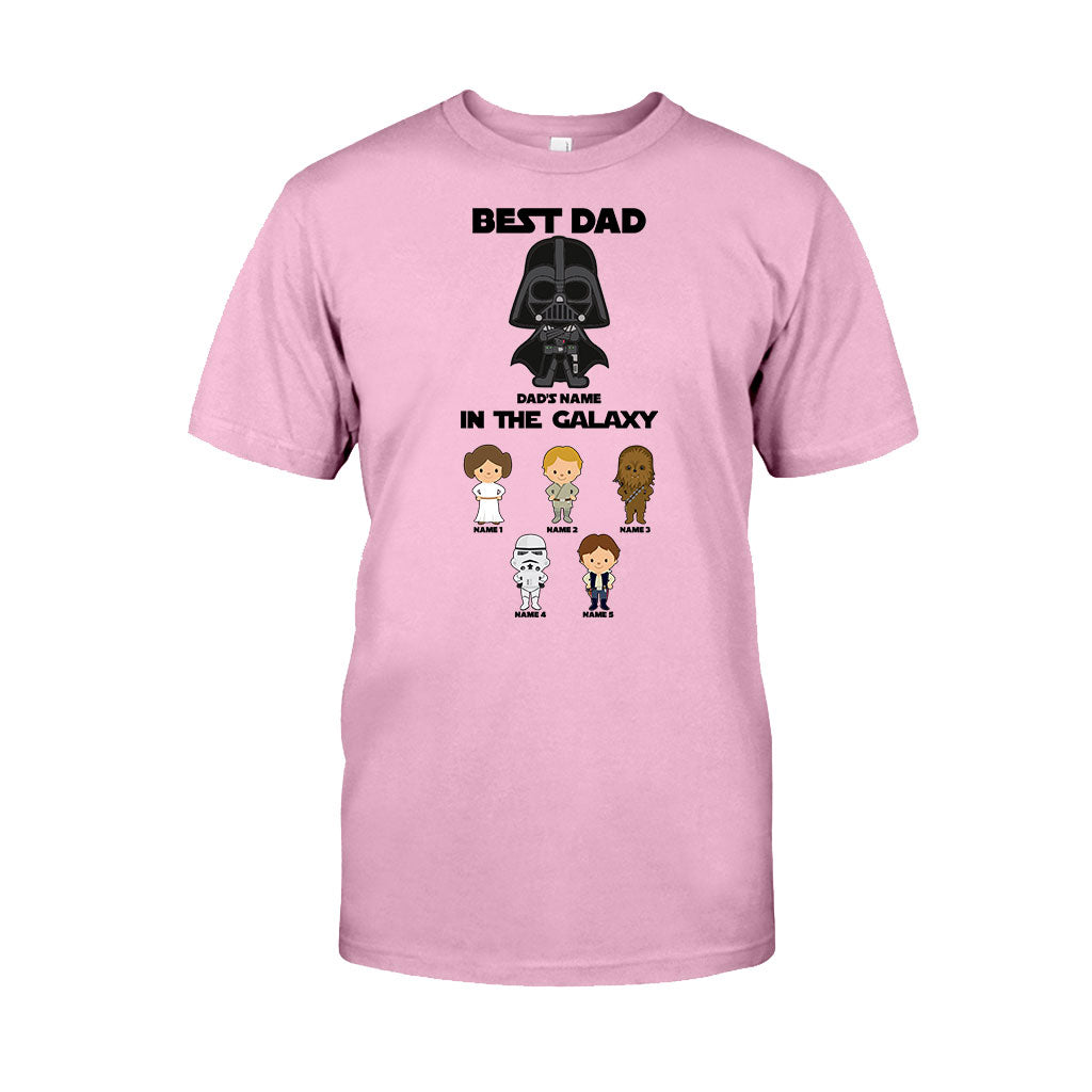Personalized Best Dad In The Galaxy T-Shirt & Hoodie Gift for Father's Day T-shirt & Hoodie GradoCreations