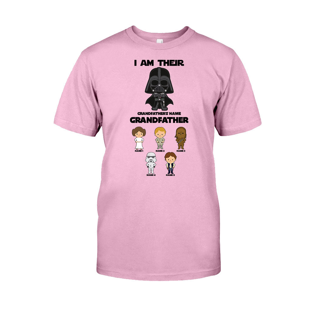 Personalized Father's Day T-shirt with Custom Names & Darth Vader Design T-shirt & Hoodie GradoCreations