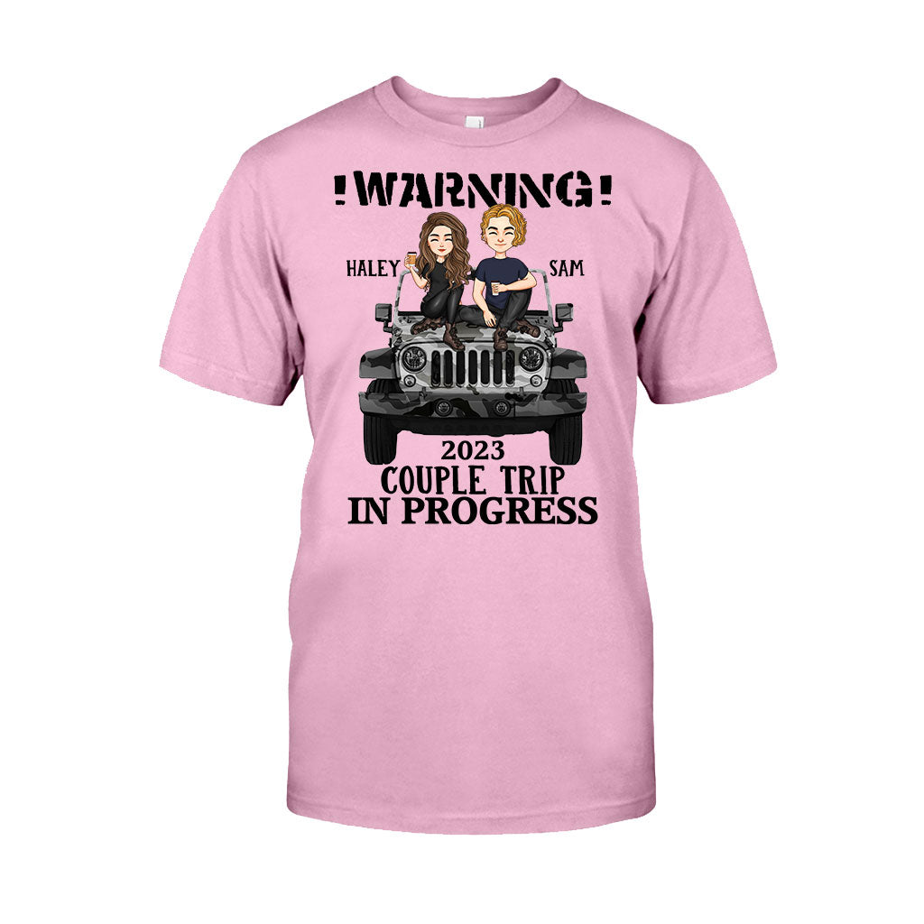 Personalized Couple Car T-Shirt and Hoodie with Custom Names | Engagement, Valentine's Day, Anniversary Gift T-shirt & Hoodie GradoCreations