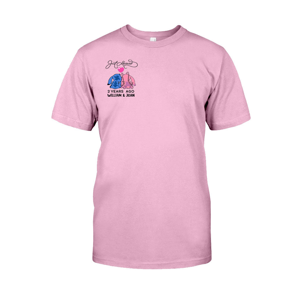 Personalized Just Married Couple T-Shirt & Hoodie Gift Idea T-shirt & Hoodie GradoCreations