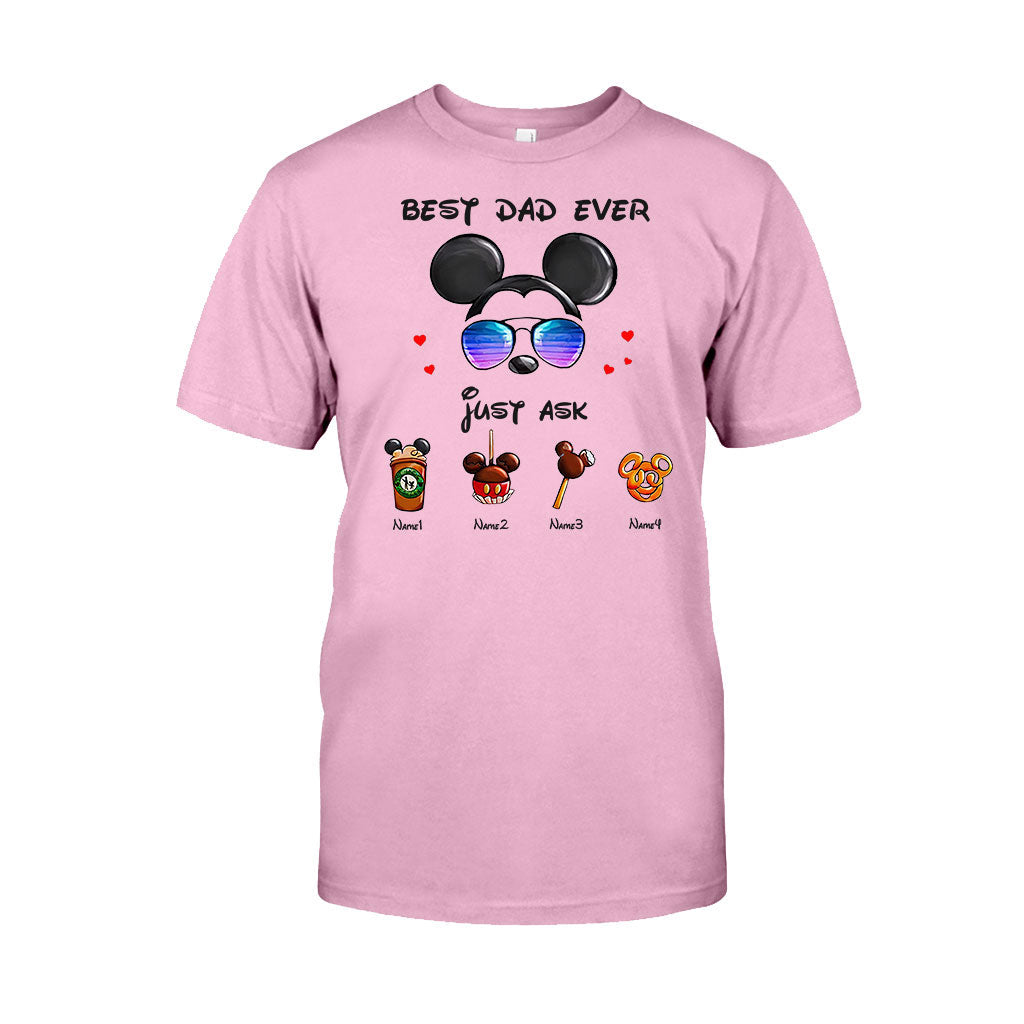Personalized Best Dad Ever Mouse T-shirt and Hoodie Gift for Father's Day T-shirt & Hoodie GradoCreations