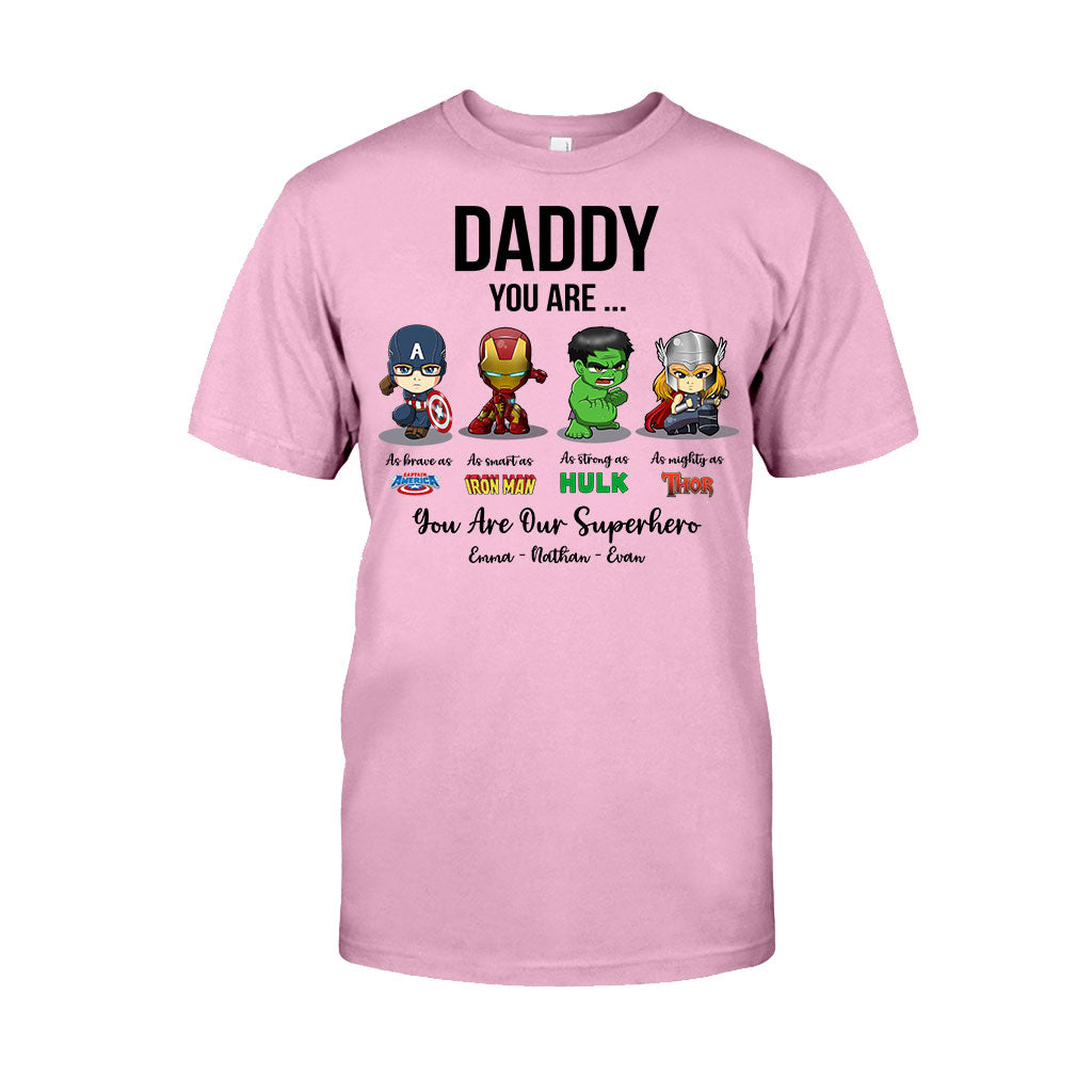 Personalized Father's Day T-shirt Hoodie Superhero Gift T-shirt & Hoodie GradoCreations
