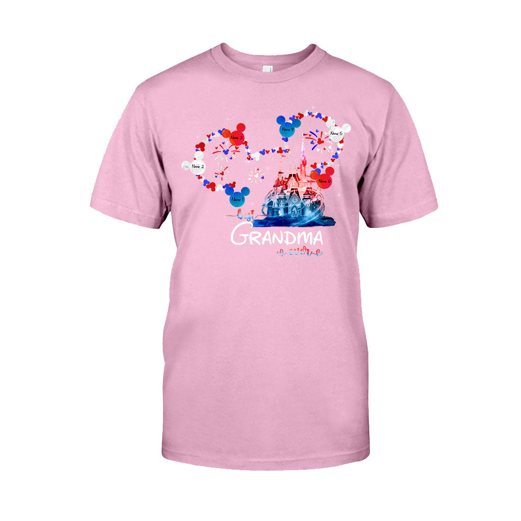 Personalized Best Grandma Ever T-shirt & Hoodie for Independence Day Gift T-shirt & Hoodie GradoCreations