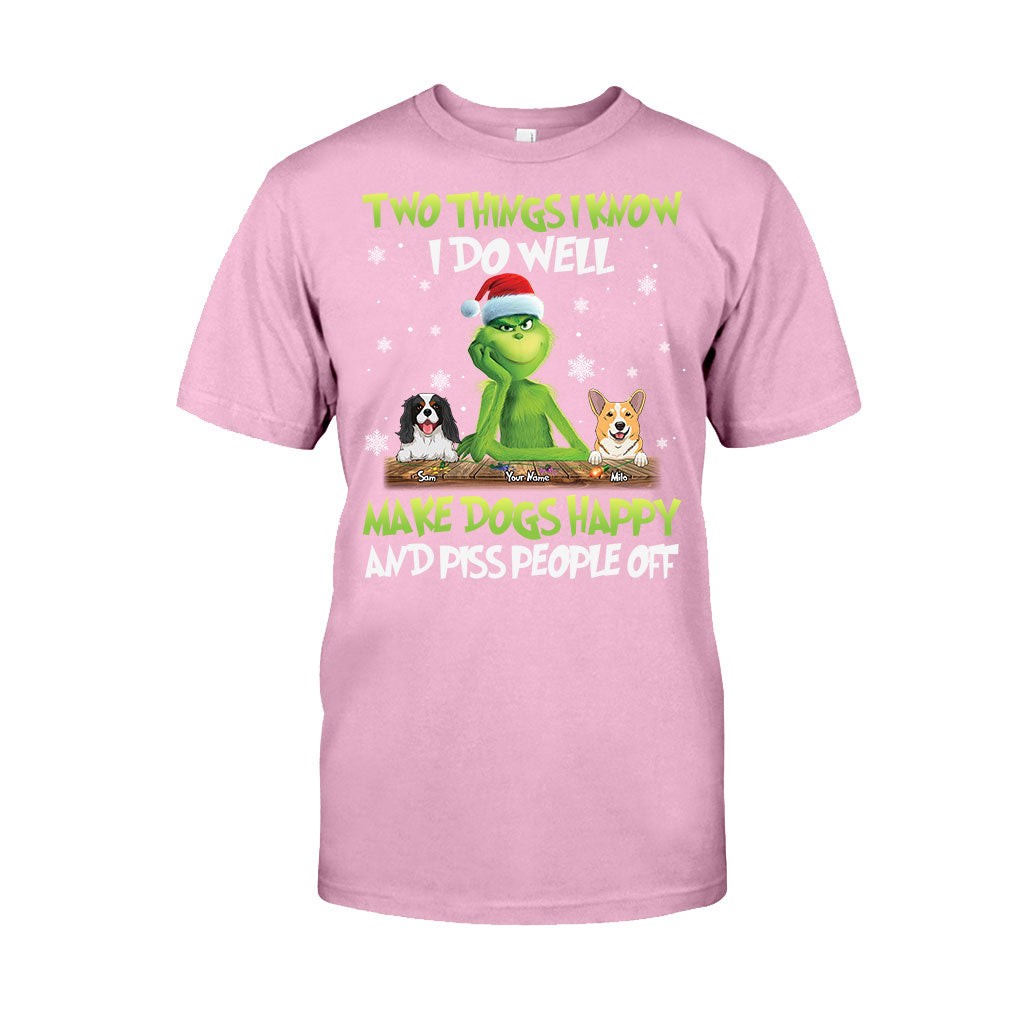 Personalized Grinch Christmas T-Shirt & Hoodie Gift for Dog Lovers T-shirt & Hoodie GradoCreations
