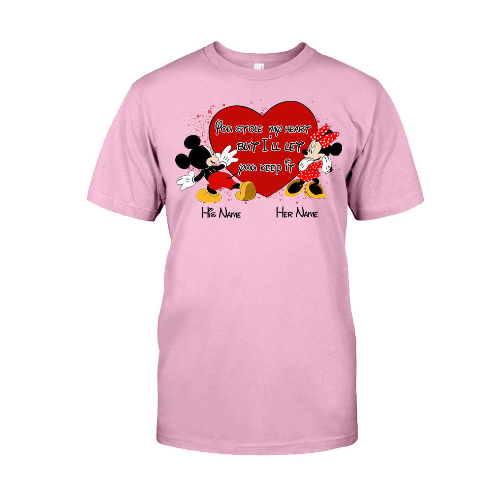 Personalized Couple Mouse T-shirt & Hoodie with Names Gift T-shirt & Hoodie GradoCreations