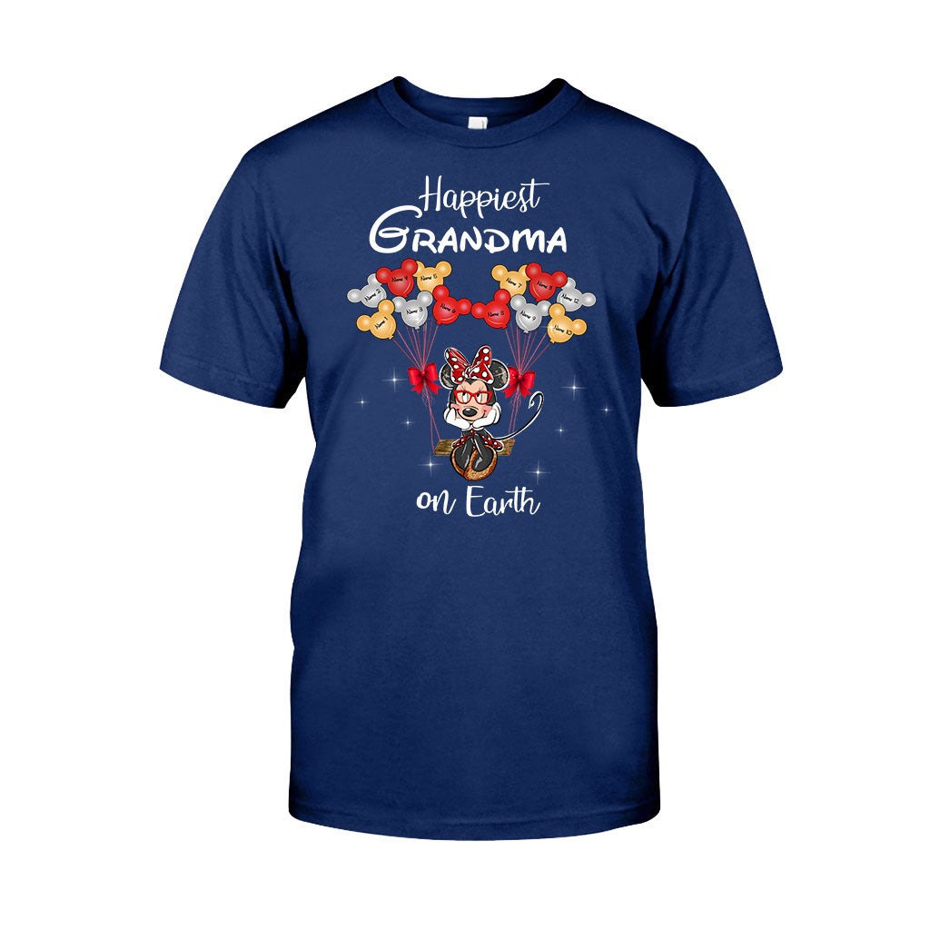 Personalized Grandma T-Shirt & Hoodie with Happiest Grandma Design T-shirt & Hoodie GradoCreations
