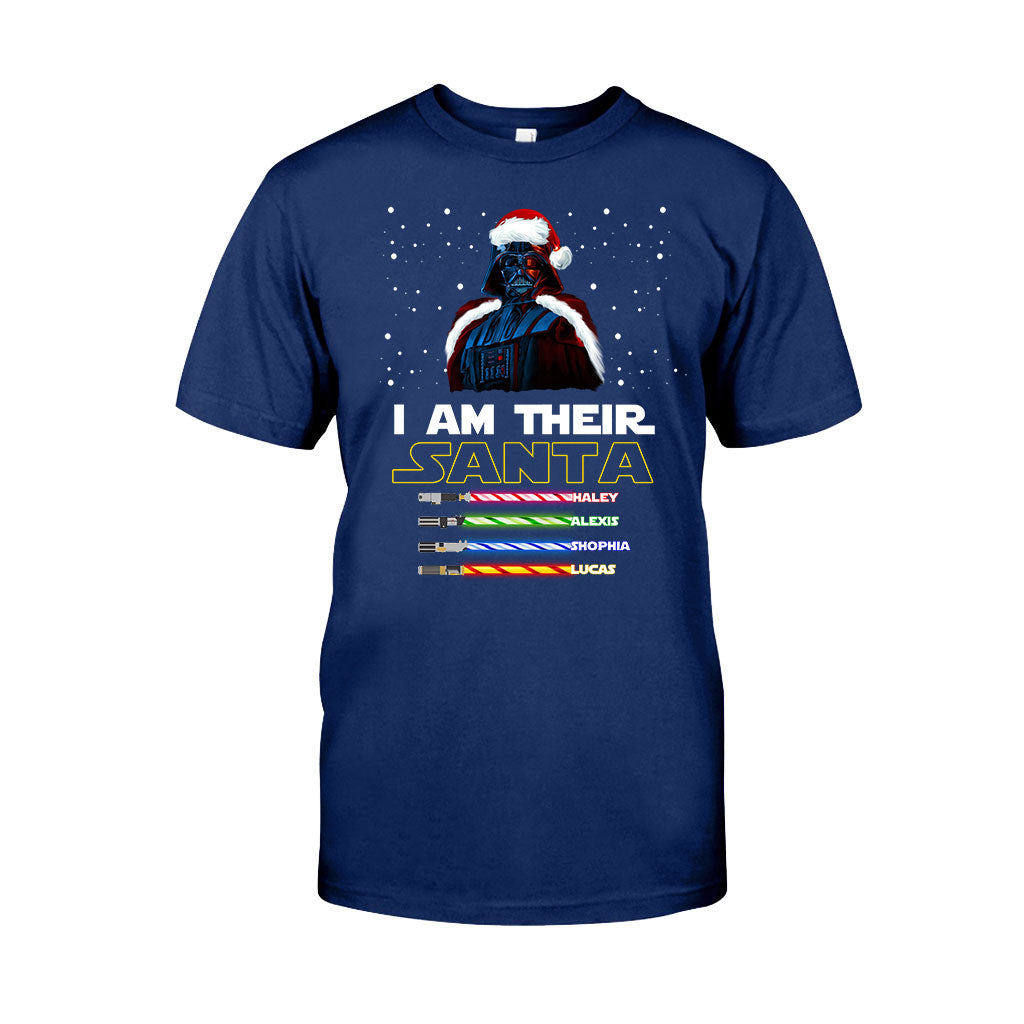 Personalized Christmas T-Shirt & Hoodie Gift for Dad - I Am Their Santa T-shirt & Hoodie GradoCreations