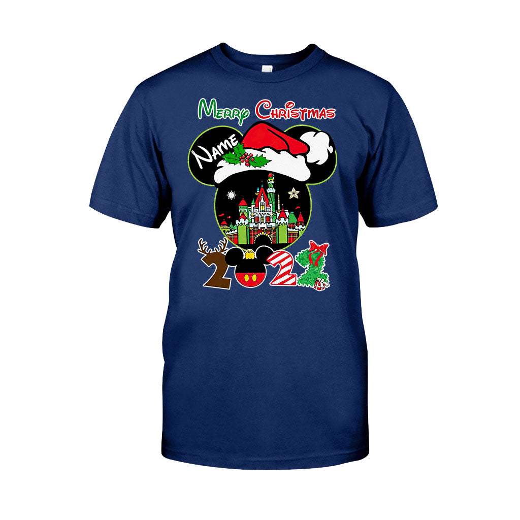 Personalized Christmas Mouse T-shirt & Hoodie Custom Name Gift T-shirt & Hoodie GradoCreations