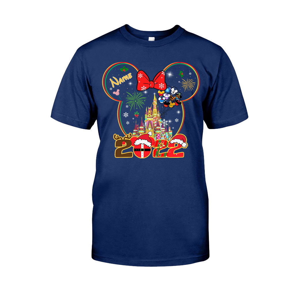 Personalized Christmas Mouse T-shirt & Hoodie for Kids - Custom Name Gift T-shirt & Hoodie GradoCreations
