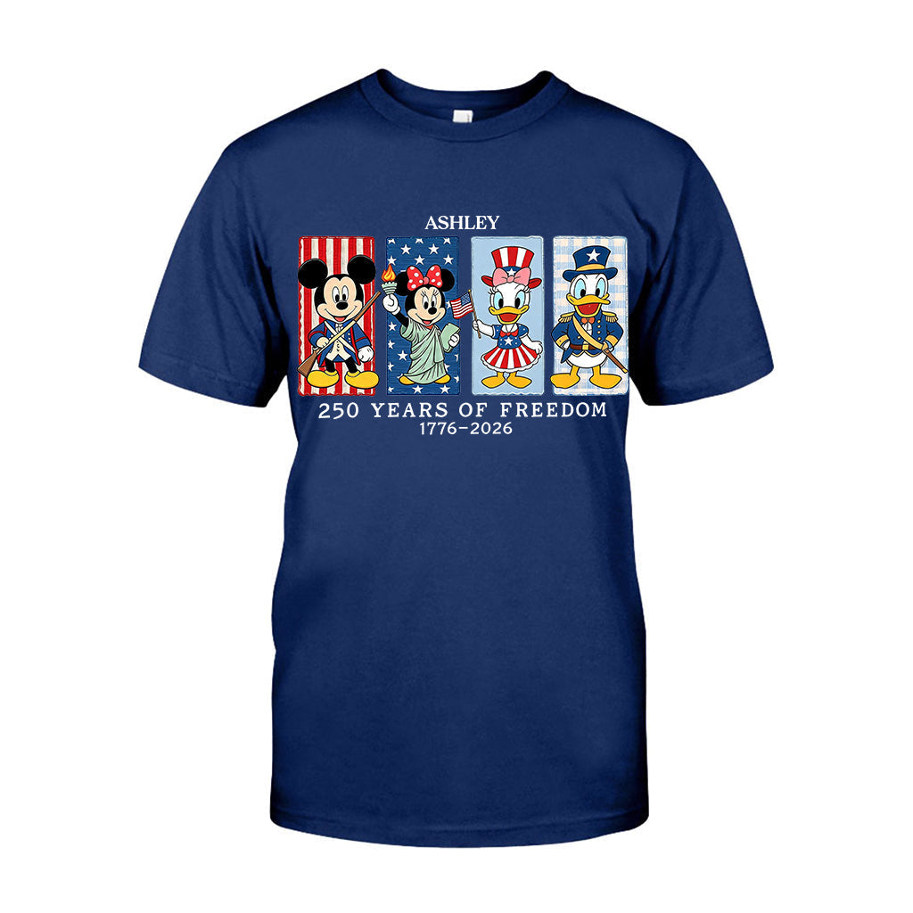 Personalized 250 Years of Freedom Mouse T-shirt & Hoodie Gift T-shirt & Hoodie GradoCreations