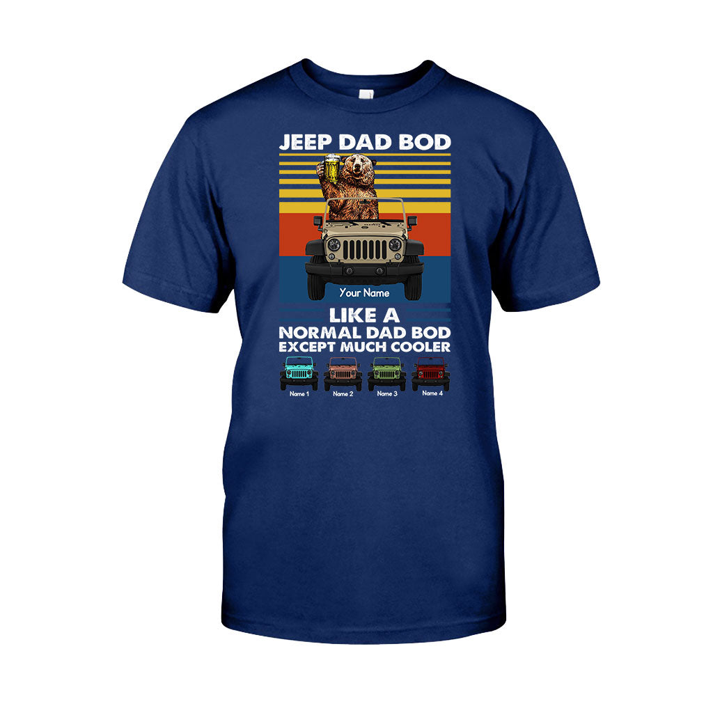 Personalized Jeep Dad Bod T-shirt & Hoodie Custom Name Gift T-shirt & Hoodie GradoCreations