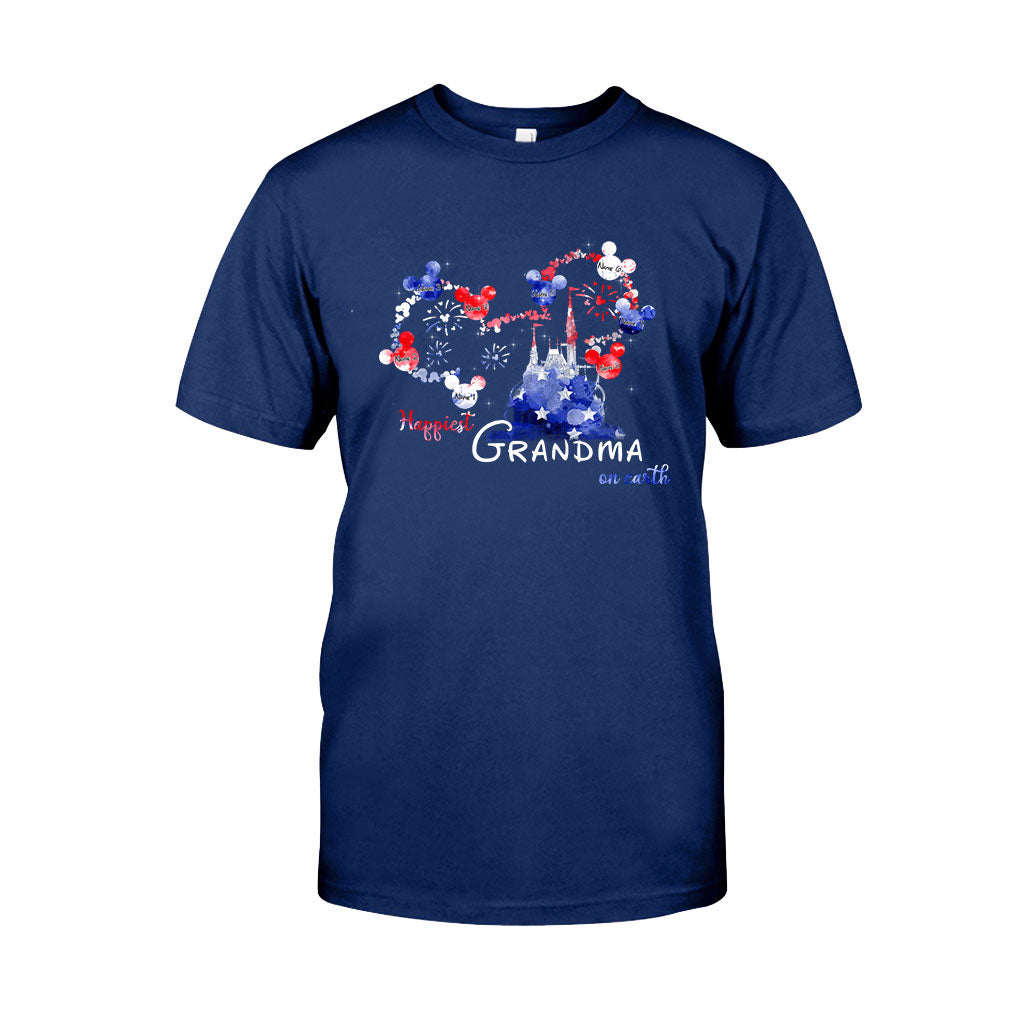 Personalized Happiest Grandma Independence Day T-shirt & Hoodie Gift T-shirt & Hoodie GradoCreations