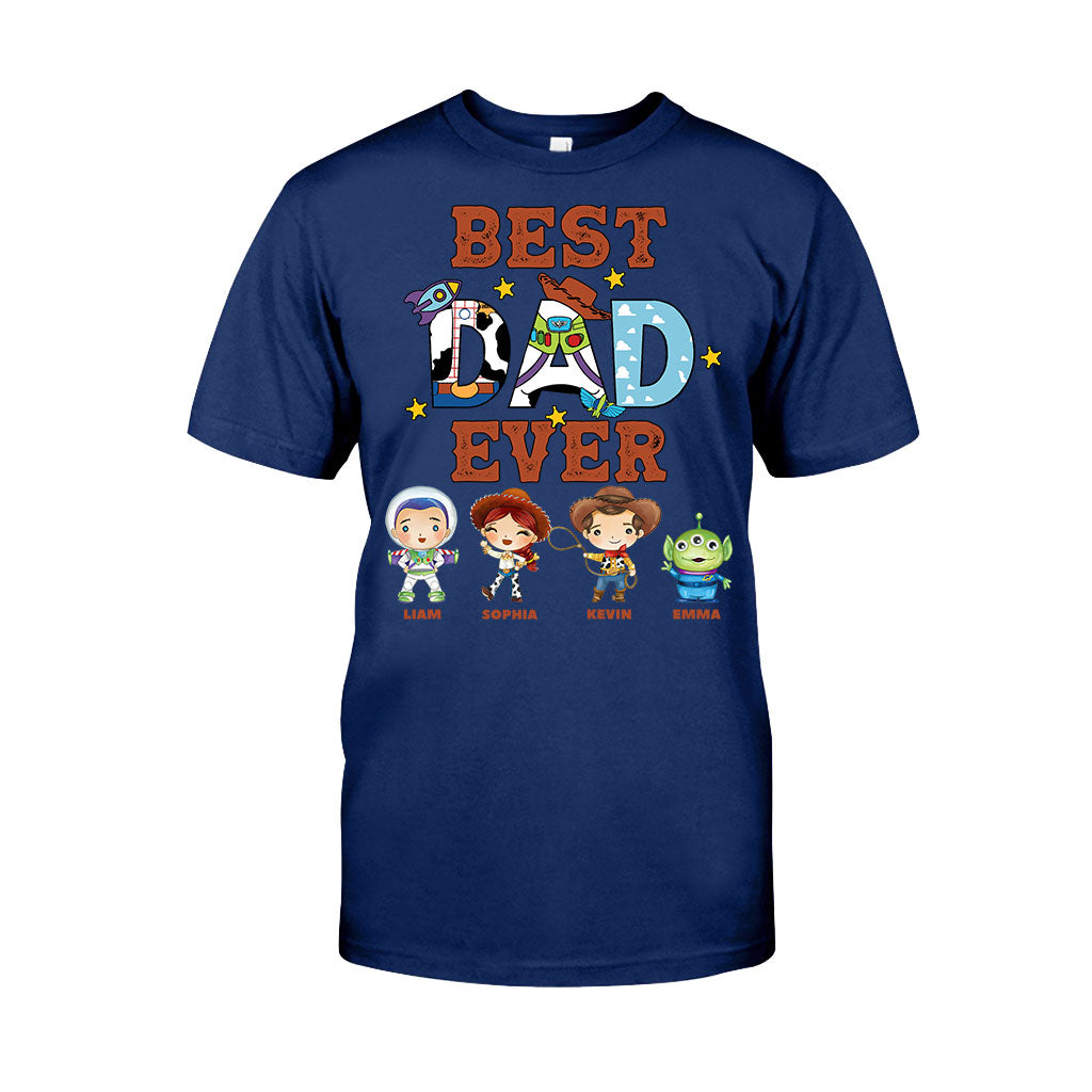 Personalized Best Dad Ever T-shirt and Hoodie Gift for Father's Day T-shirt & Hoodie GradoCreations
