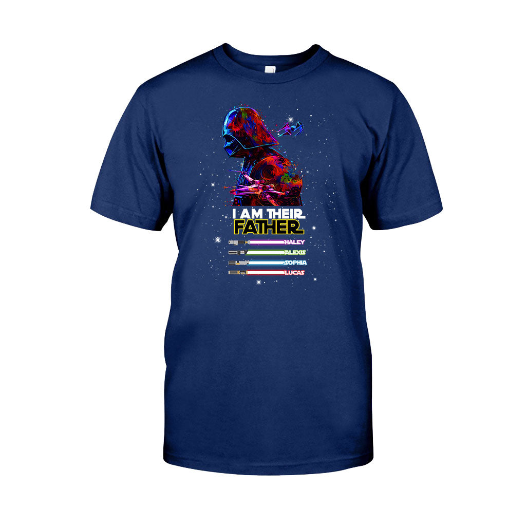 Personalized Darth Vader Lightsaber T-Shirt for Dad - Custom Star Wars Family Shirt T-shirt & Hoodie GradoCreations