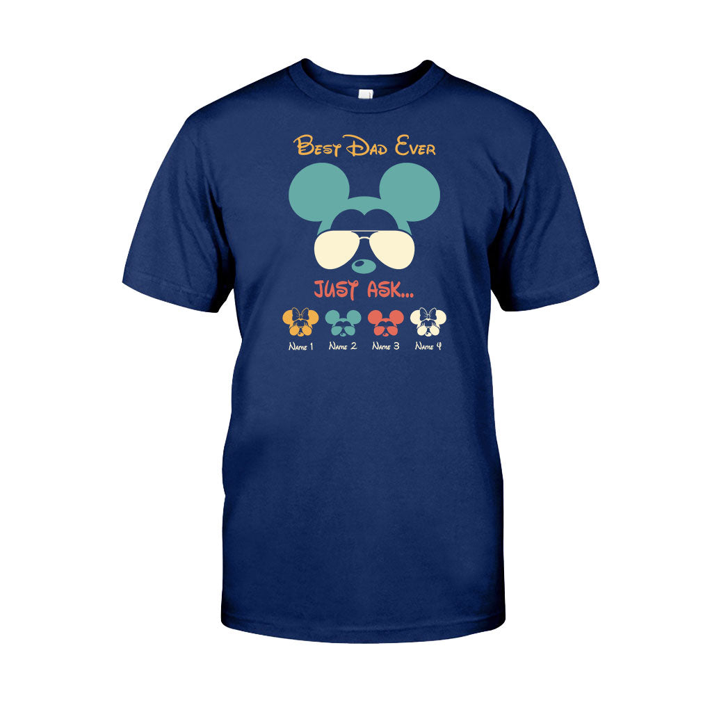Personalized Father's Day Mouse T-Shirt & Hoodie Gift for Dad T-shirt & Hoodie GradoCreations