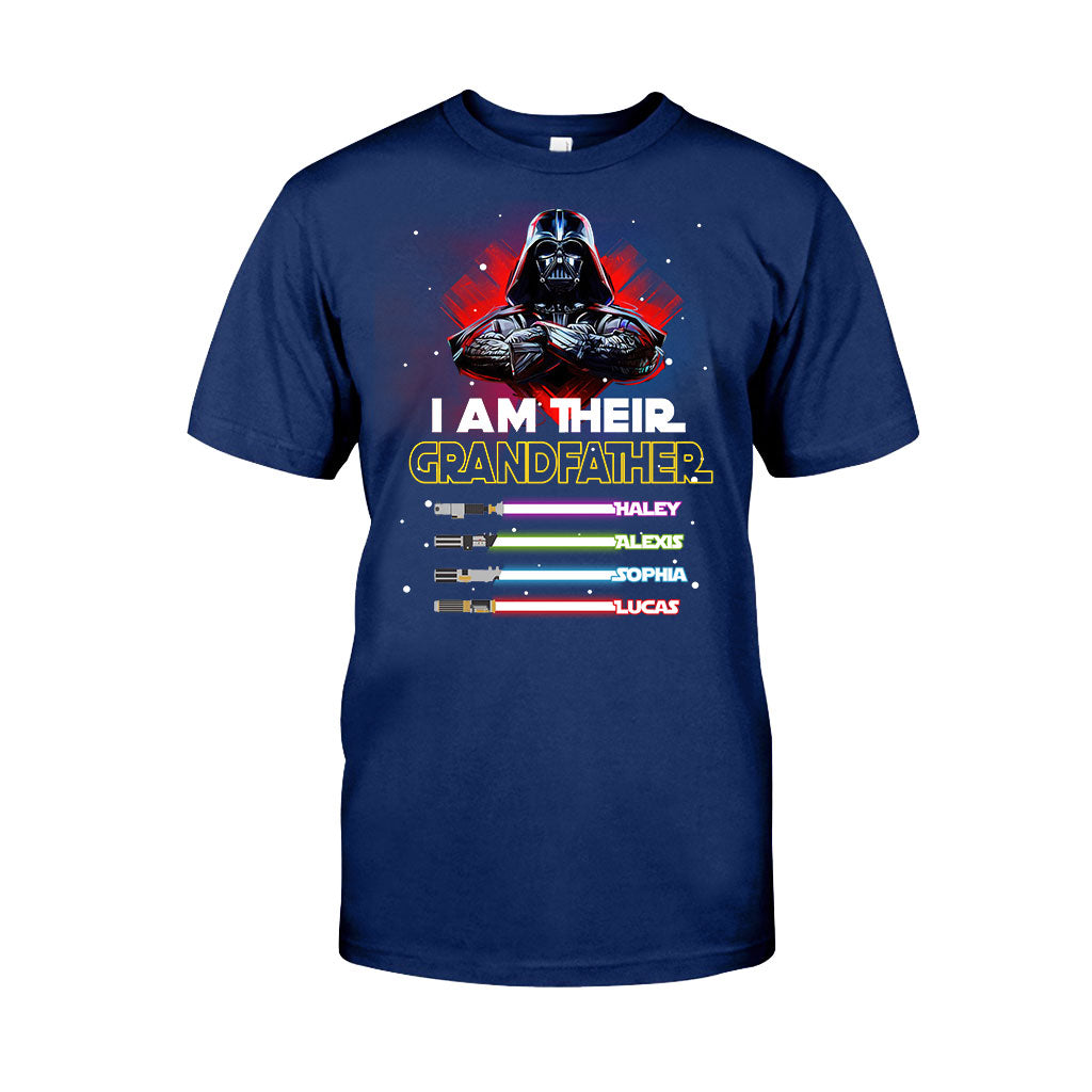 Personalized Grandfather T-shirt & Hoodie with Custom Names T-shirt & Hoodie GradoCreations