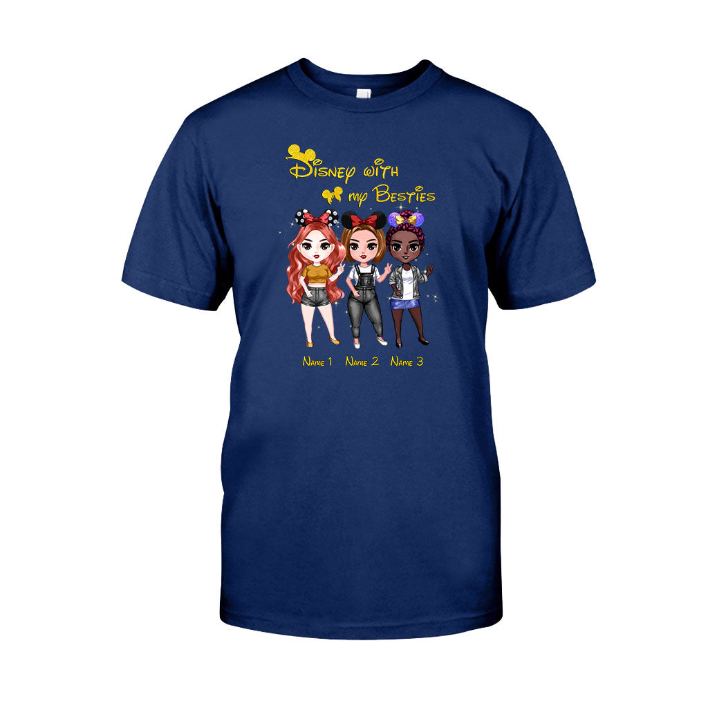 Personalized Disney Besties T-shirt & Hoodie Custom Names Gift T-shirt & Hoodie GradoCreations