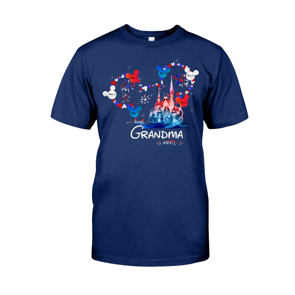 Personalized Best Grandma Ever T-shirt & Hoodie for Independence Day Gift T-shirt & Hoodie GradoCreations