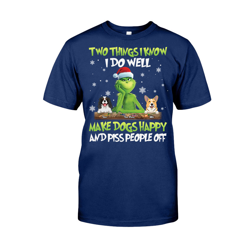 Personalized Grinch Christmas T-Shirt & Hoodie Gift for Dog Lovers T-shirt & Hoodie GradoCreations