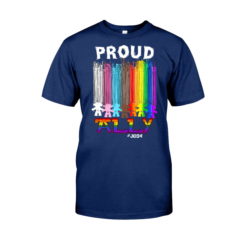 Personalized Proud Ally LGBT T-shirt & Hoodie for Everyone T-shirt & Hoodie GradoCreations