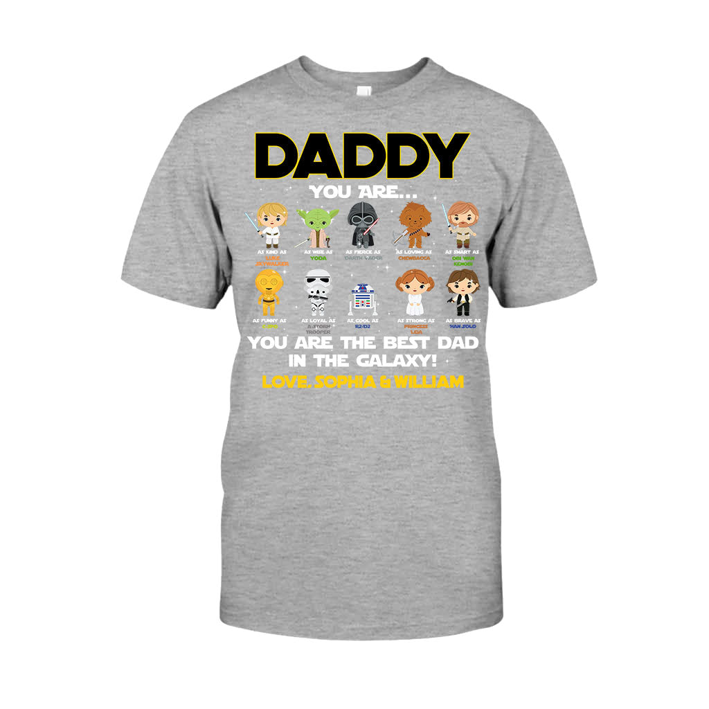 Personalized Father's Day T-shirt with Star Wars Design Gift for Dad T-shirt & Hoodie GradoCreations