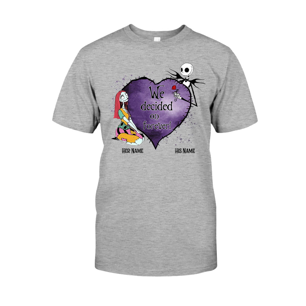 Personalized Couple T-Shirt & Hoodie Custom Names Gift T-shirt & Hoodie GradoCreations