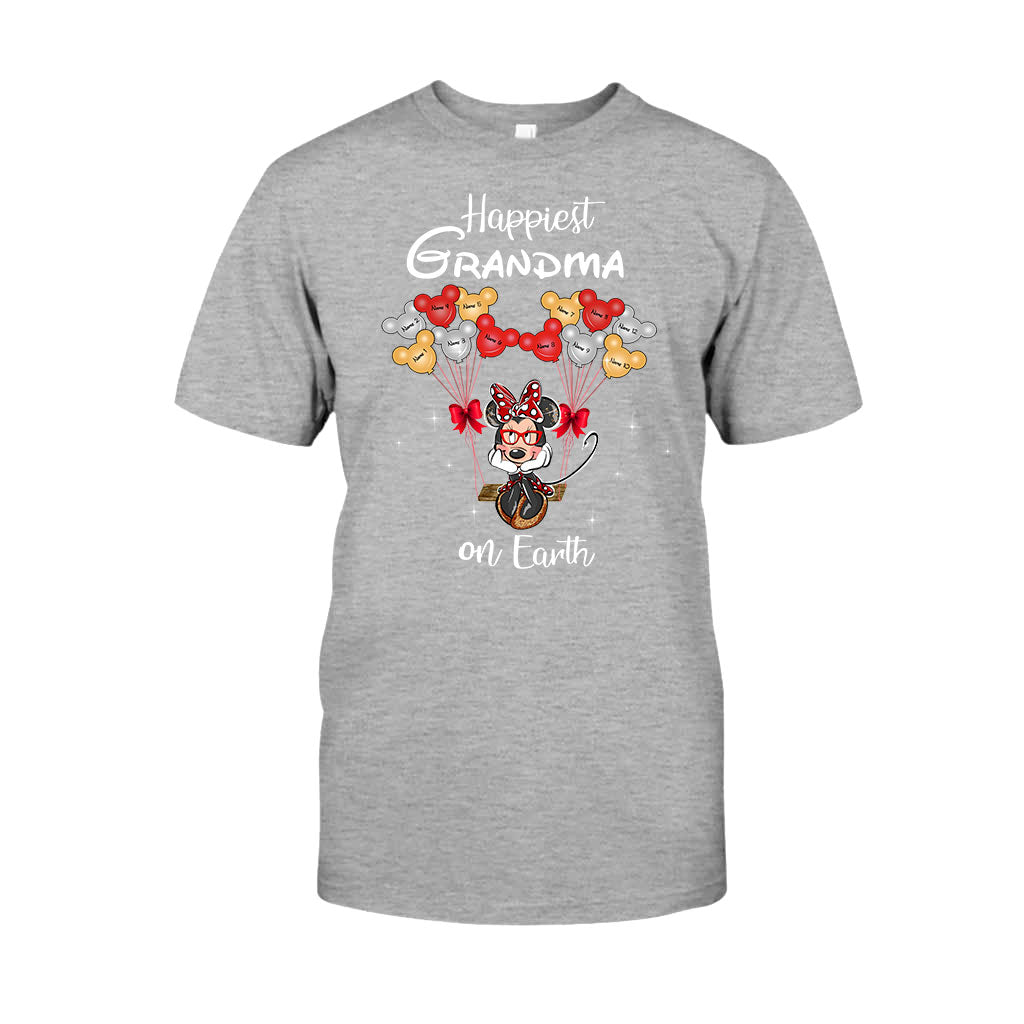 Personalized Grandma T-Shirt & Hoodie with Happiest Grandma Design T-shirt & Hoodie GradoCreations