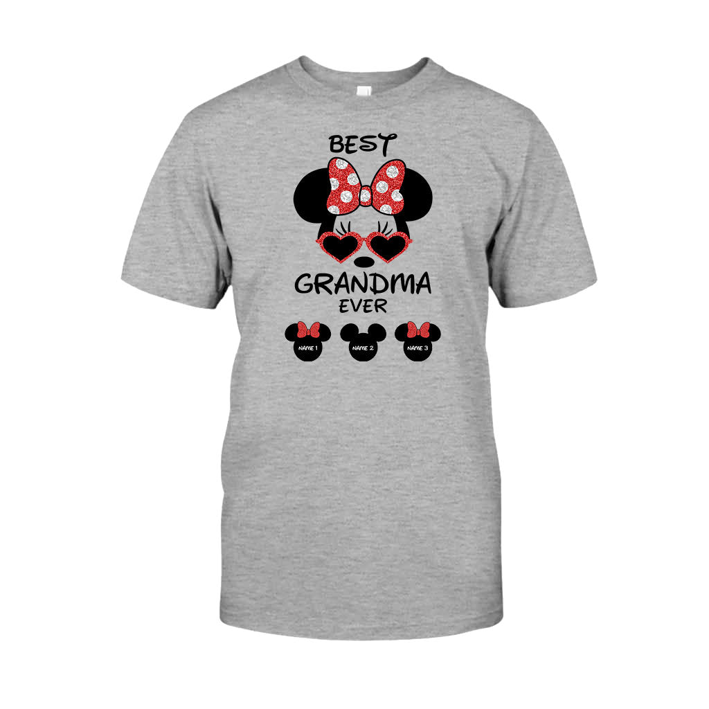 Personalized Best Grandma Ever T-shirt & Hoodie with Custom Names T-shirt & Hoodie GradoCreations