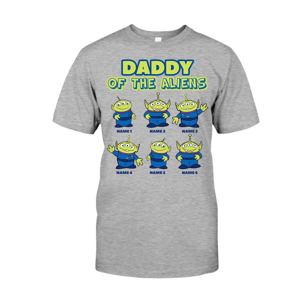 Personalized Daddy Of The Aliens T-Shirt & Hoodie Gift for Dad T-shirt & Hoodie GradoCreations