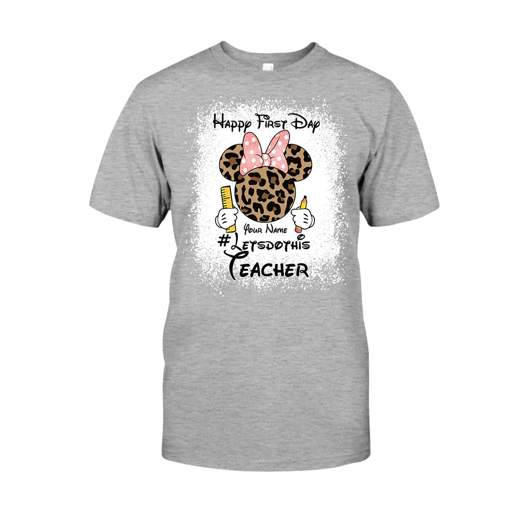 Personalized Teacher T-shirt & Hoodie Happy First Day Gift T-shirt & Hoodie GradoCreations
