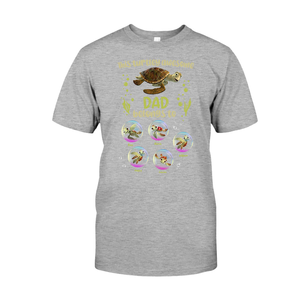 Personalized Turtley Awesome Dad T-shirt & Hoodie Gift T-shirt & Hoodie GradoCreations