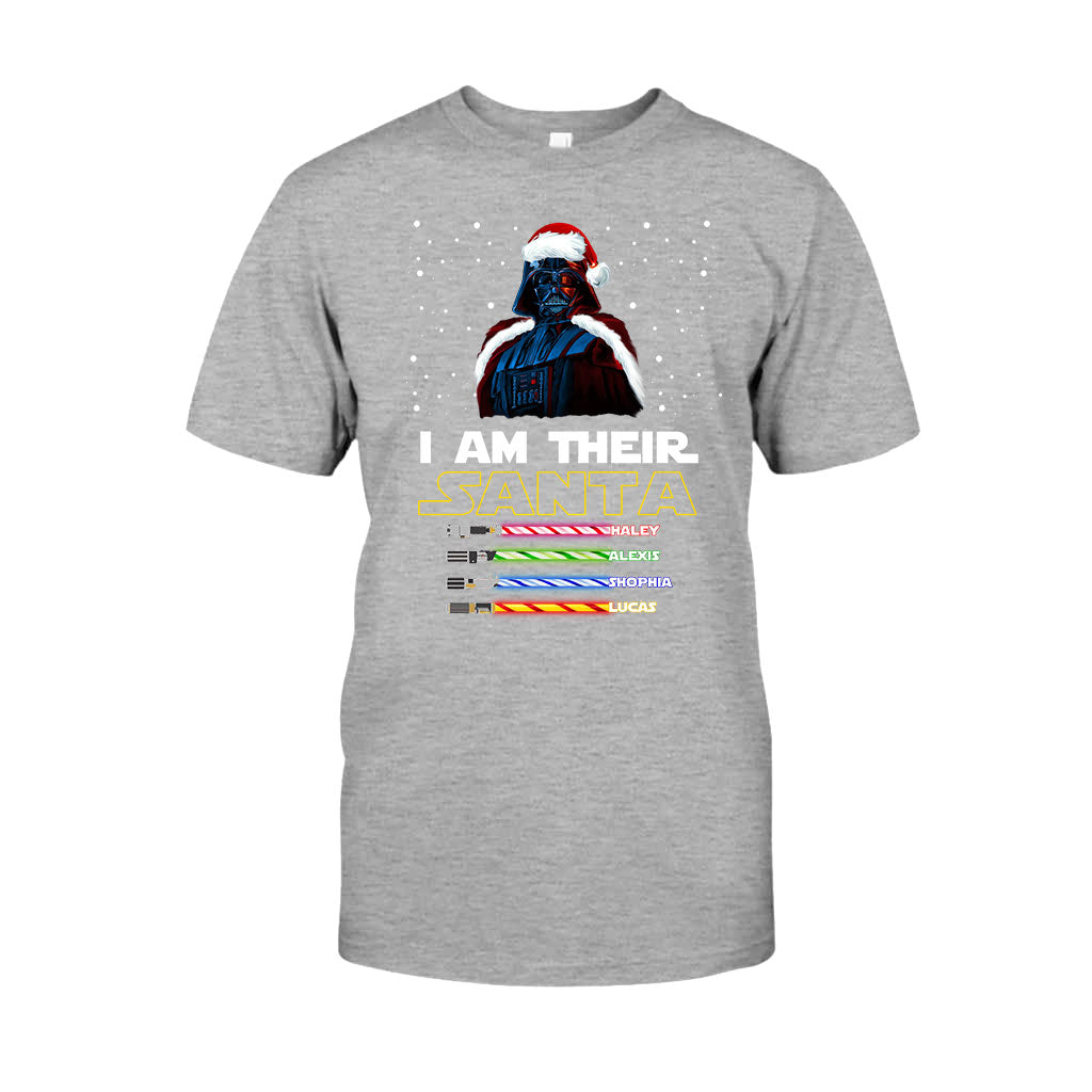 Personalized Christmas T-Shirt & Hoodie Gift for Dad - I Am Their Santa T-shirt & Hoodie GradoCreations