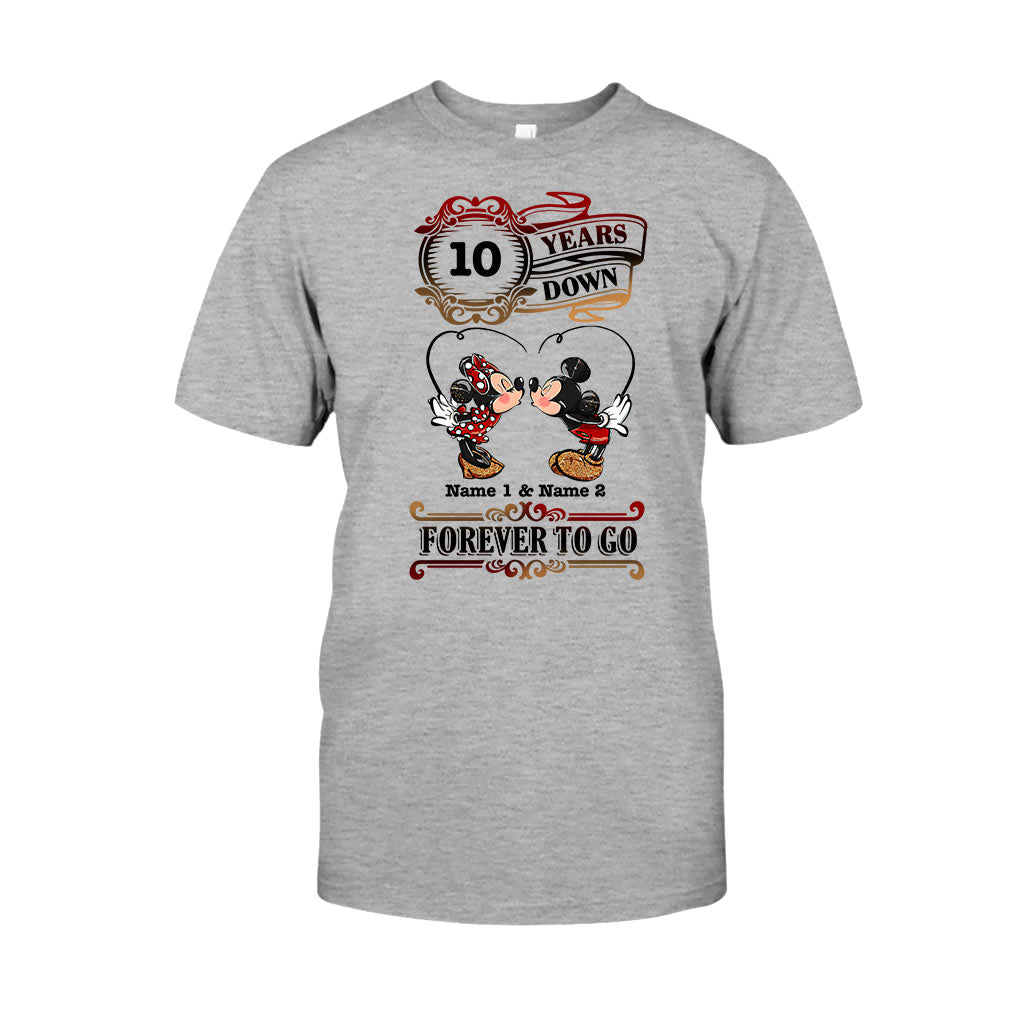 Personalized Couple T-shirt and Hoodie Custom Names Forever to Go Gift T-shirt & Hoodie GradoCreations