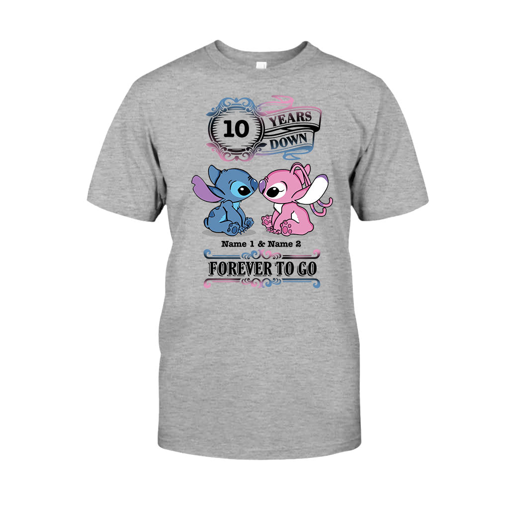 Personalized Couple T-shirt and Hoodie Custom Names Forever To Go Gift T-shirt & Hoodie GradoCreations