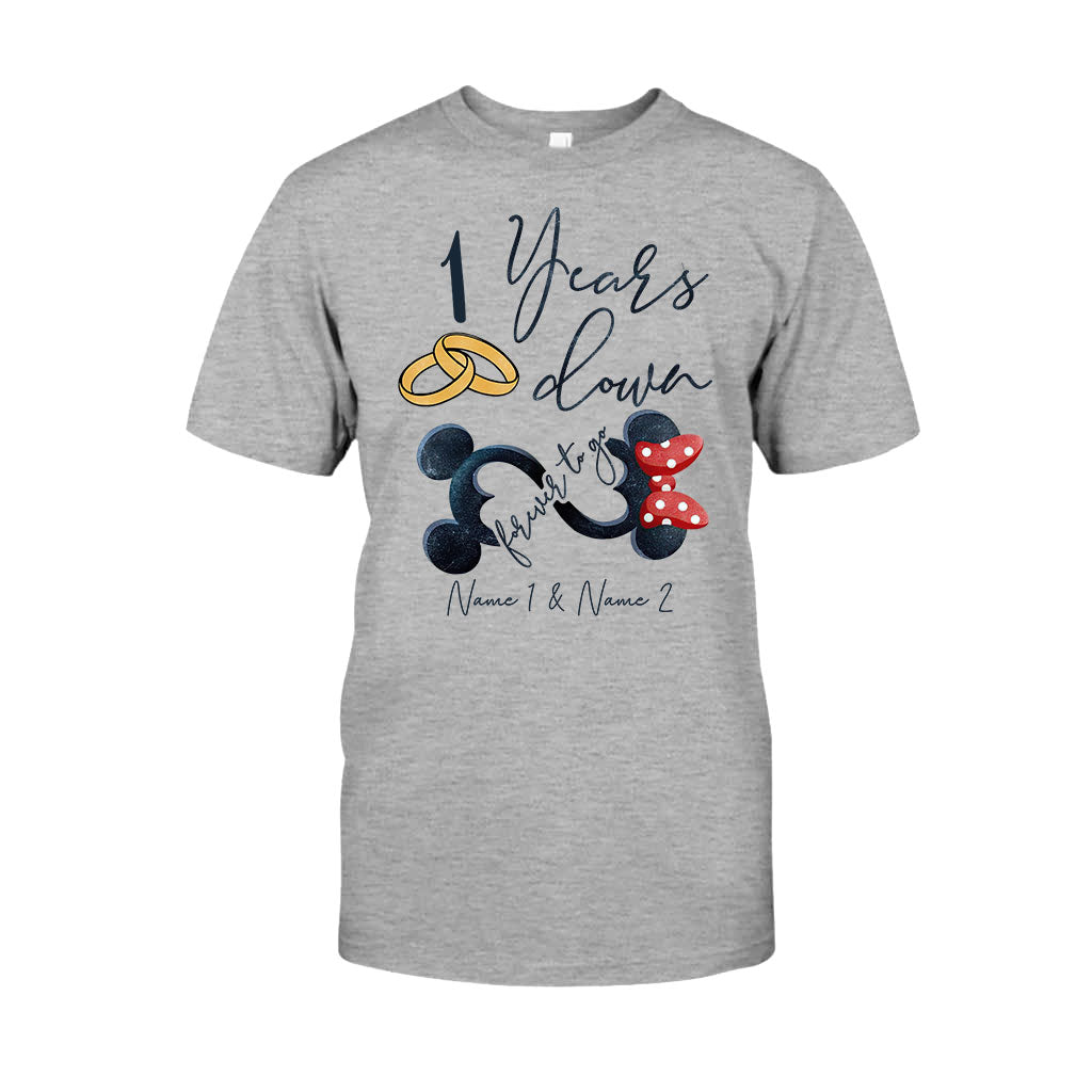 Personalized Couple Mouse T-shirt & Hoodie Custom Names Gift T-shirt & Hoodie GradoCreations