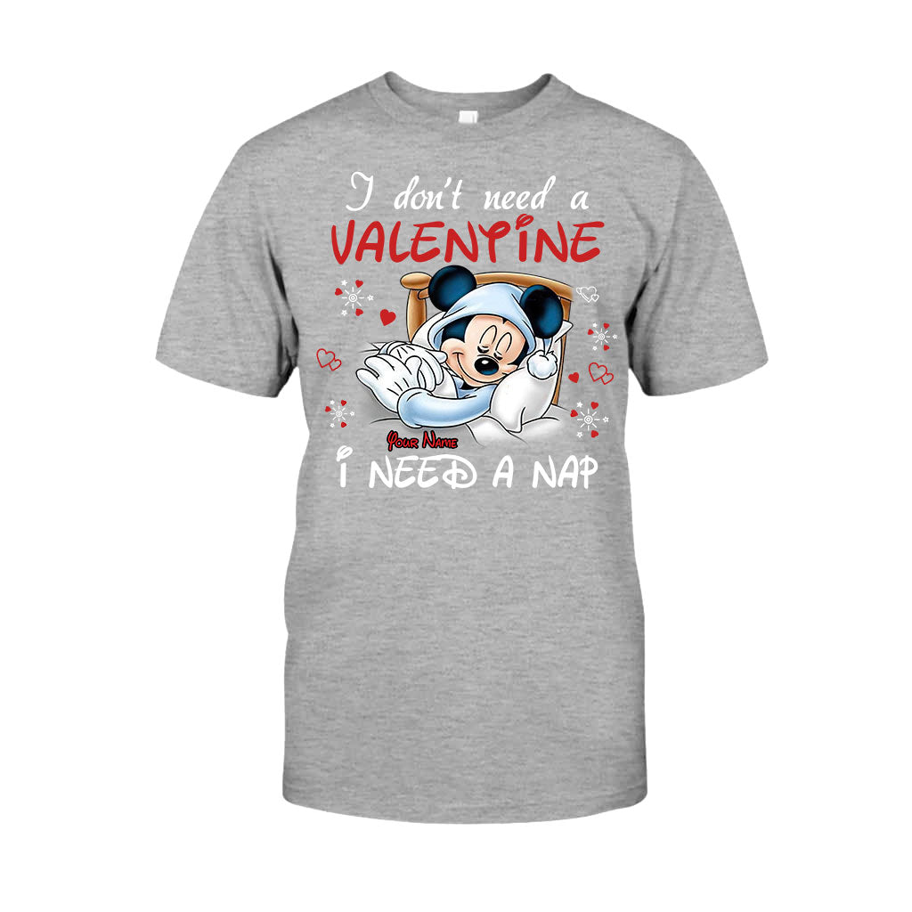 Personalized Valentine T-shirt with Mickey Mouse Design for Her T-shirt & Hoodie GradoCreations
