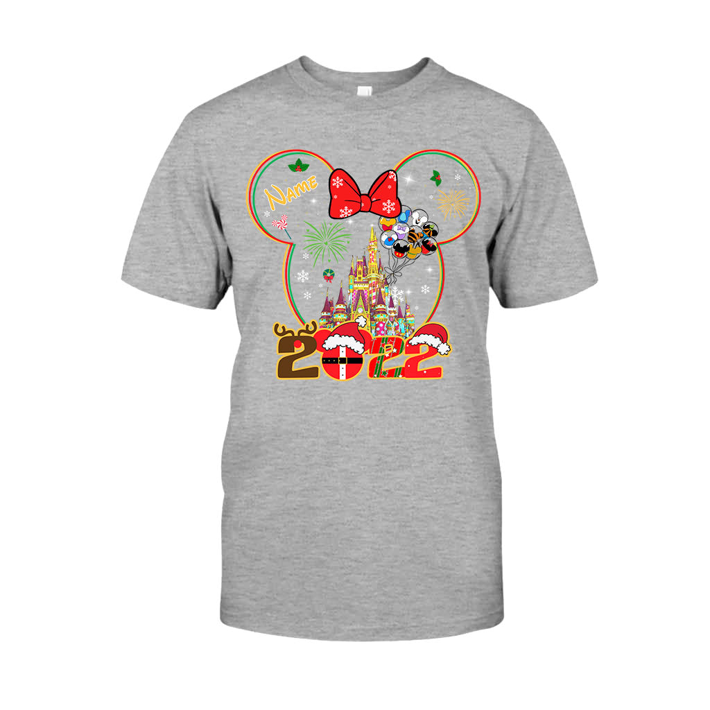 Personalized Christmas Mouse T-shirt & Hoodie for Kids - Custom Name Gift T-shirt & Hoodie GradoCreations