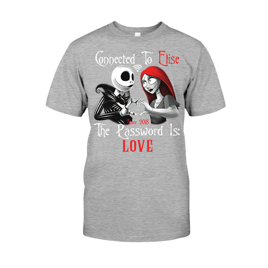 Personalized Couple T-Shirt & Hoodie with Custom Name Gift T-shirt & Hoodie GradoCreations