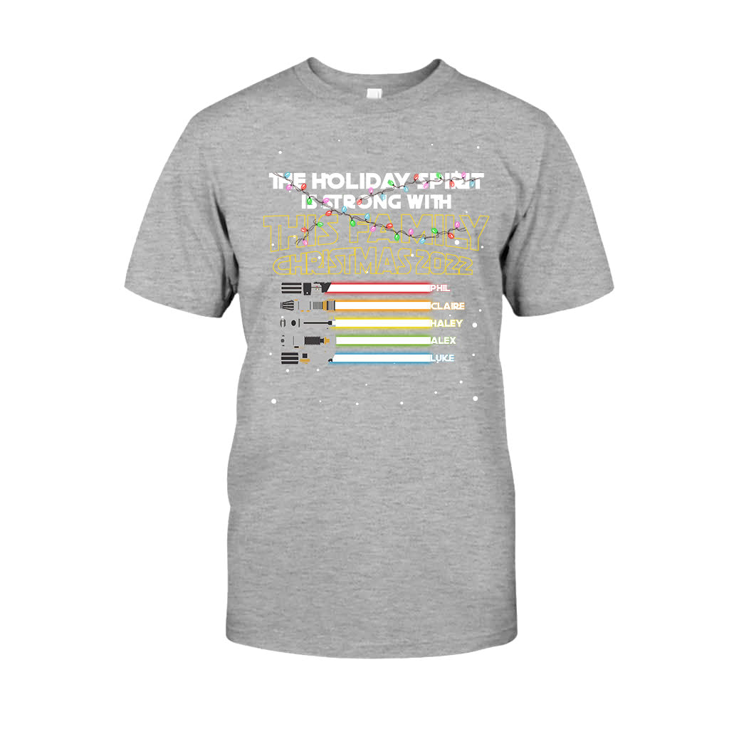 Personalized Christmas Family T-Shirt with Holiday Spirit Design T-shirt & Hoodie GradoCreations