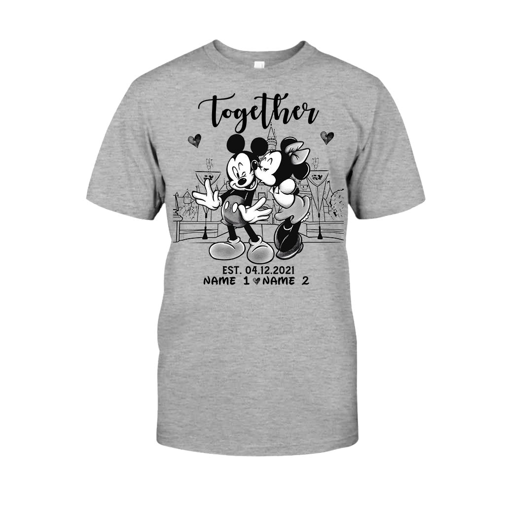 Personalized Couple Mouse T-shirt & Hoodie Gift for Anniversary T-shirt & Hoodie GradoCreations
