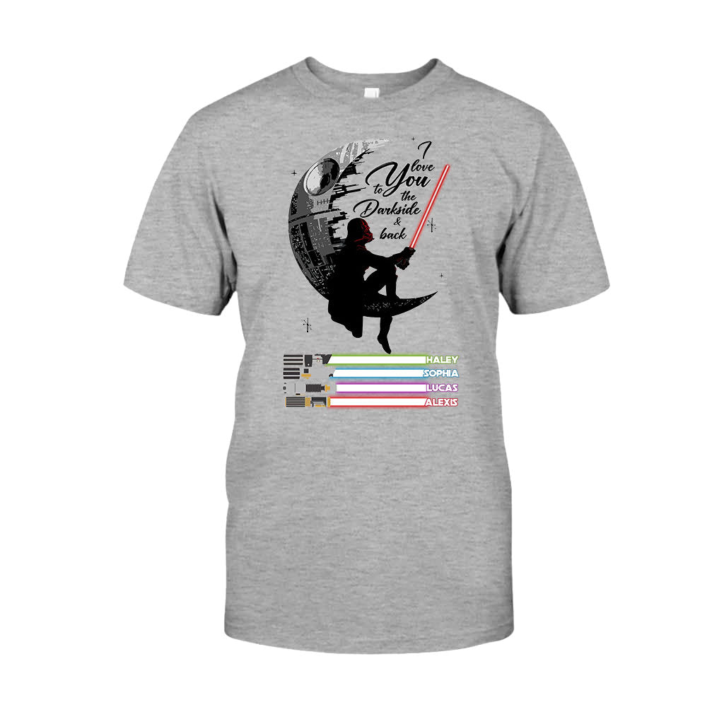 Personalized Father's Day T-shirt & Hoodie I Love You to the Darkside Gift T-shirt & Hoodie GradoCreations