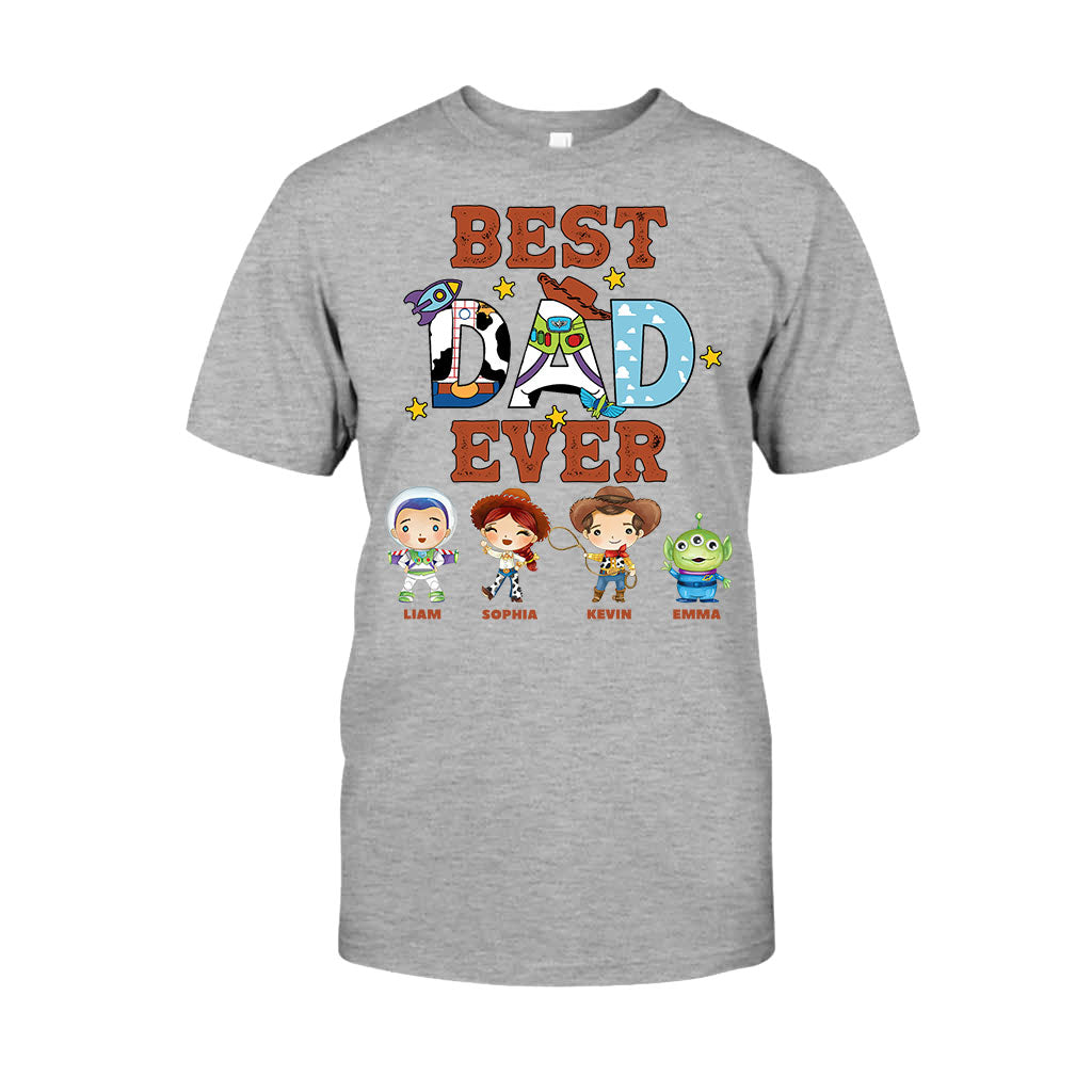 Personalized Best Dad Ever T-shirt and Hoodie Gift for Father's Day T-shirt & Hoodie GradoCreations