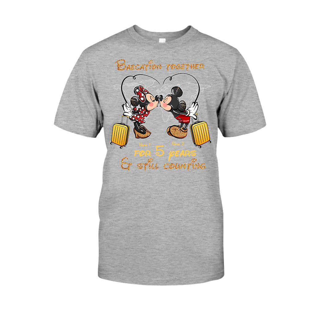 Personalized Couple Travel T-shirt & Hoodie Custom Name Gift T-shirt & Hoodie GradoCreations