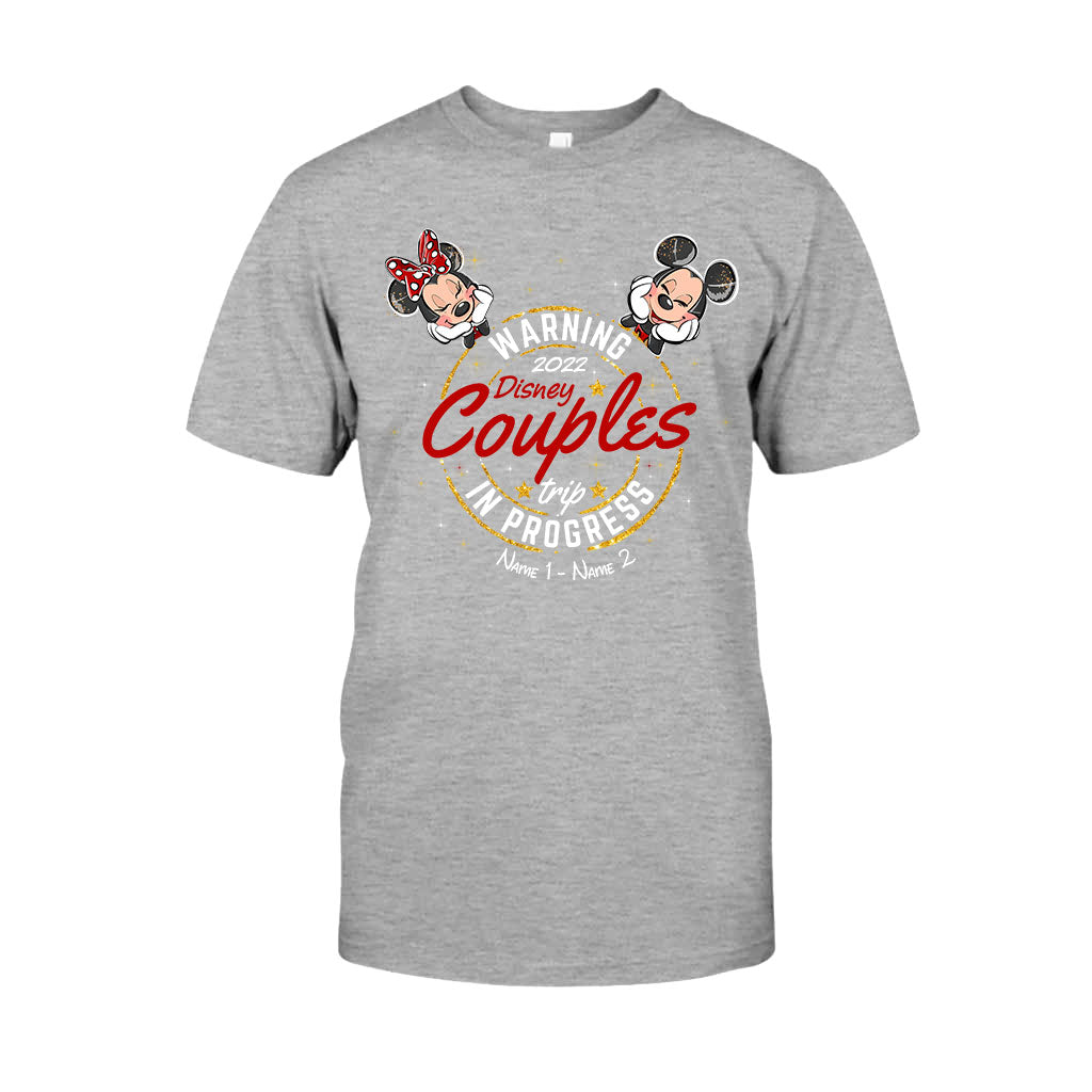 Personalized Disney Couples Trip T-shirt & Hoodie with Names T-shirt & Hoodie GradoCreations