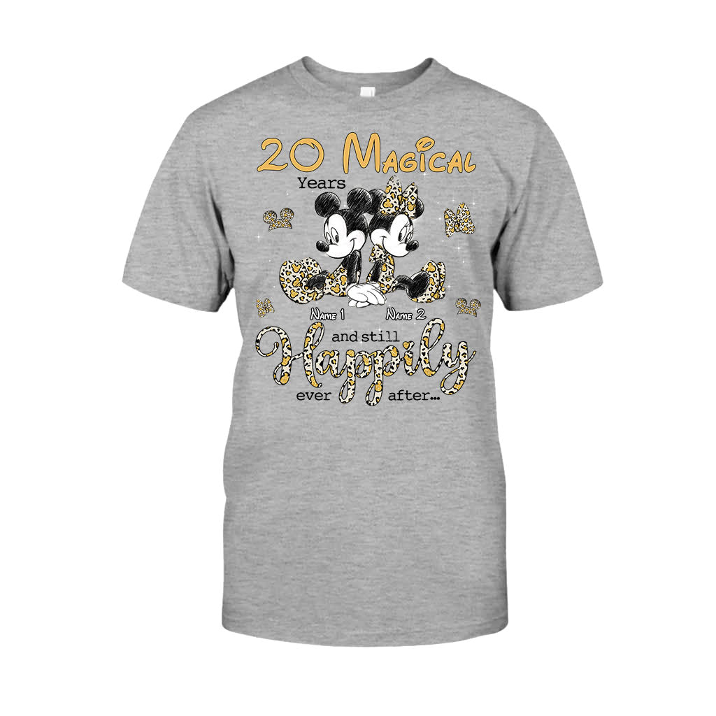 Personalized Couple T-shirt and Hoodie with Custom Names for Anniversary T-shirt & Hoodie GradoCreations