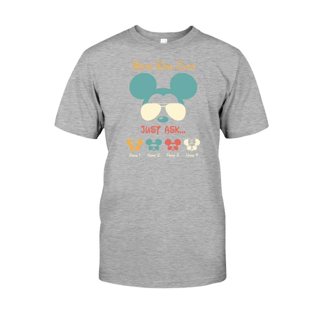 Personalized Father's Day Mouse T-Shirt & Hoodie Gift for Dad T-shirt & Hoodie GradoCreations