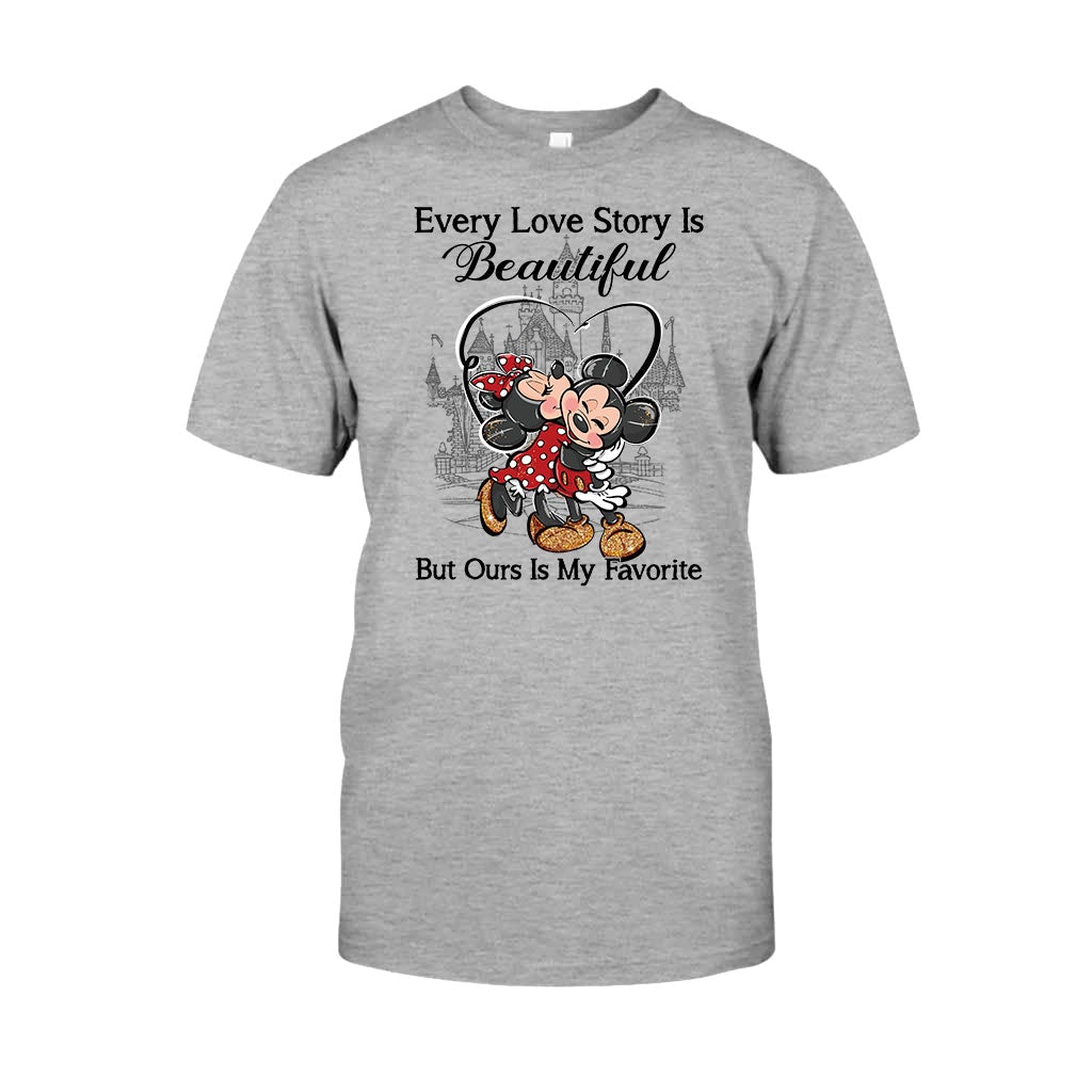 Personalized Love Story Mouse T-Shirt & Hoodie Gift for Couples T-shirt & Hoodie GradoCreations